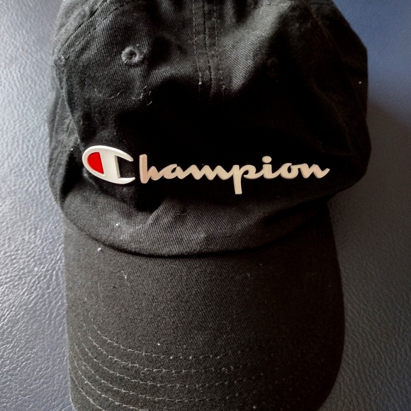 BLACK CHAMPION BASEBALL CAP - Picture 1 of 3
